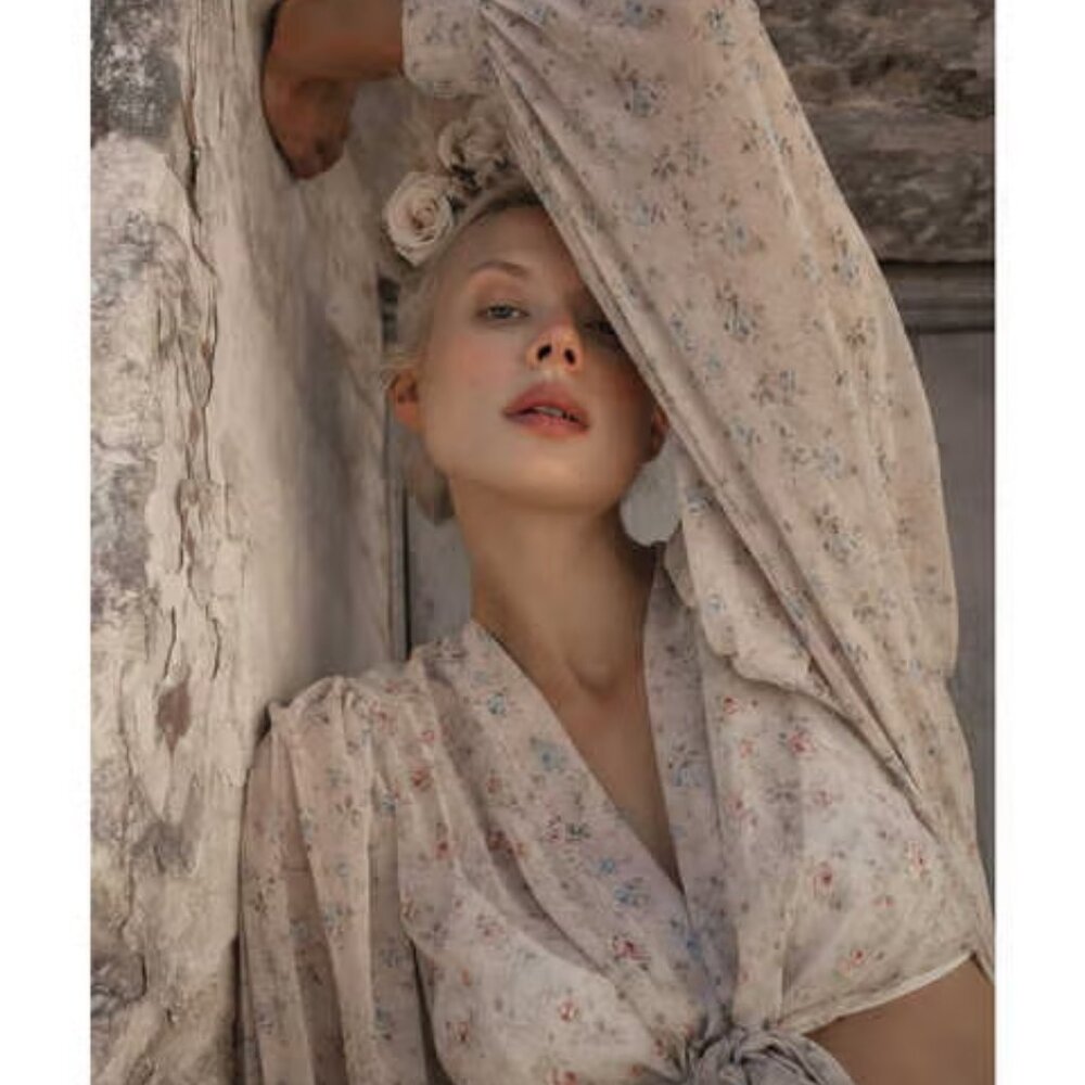 Floral Sheer Blouse by Saints & Hearts